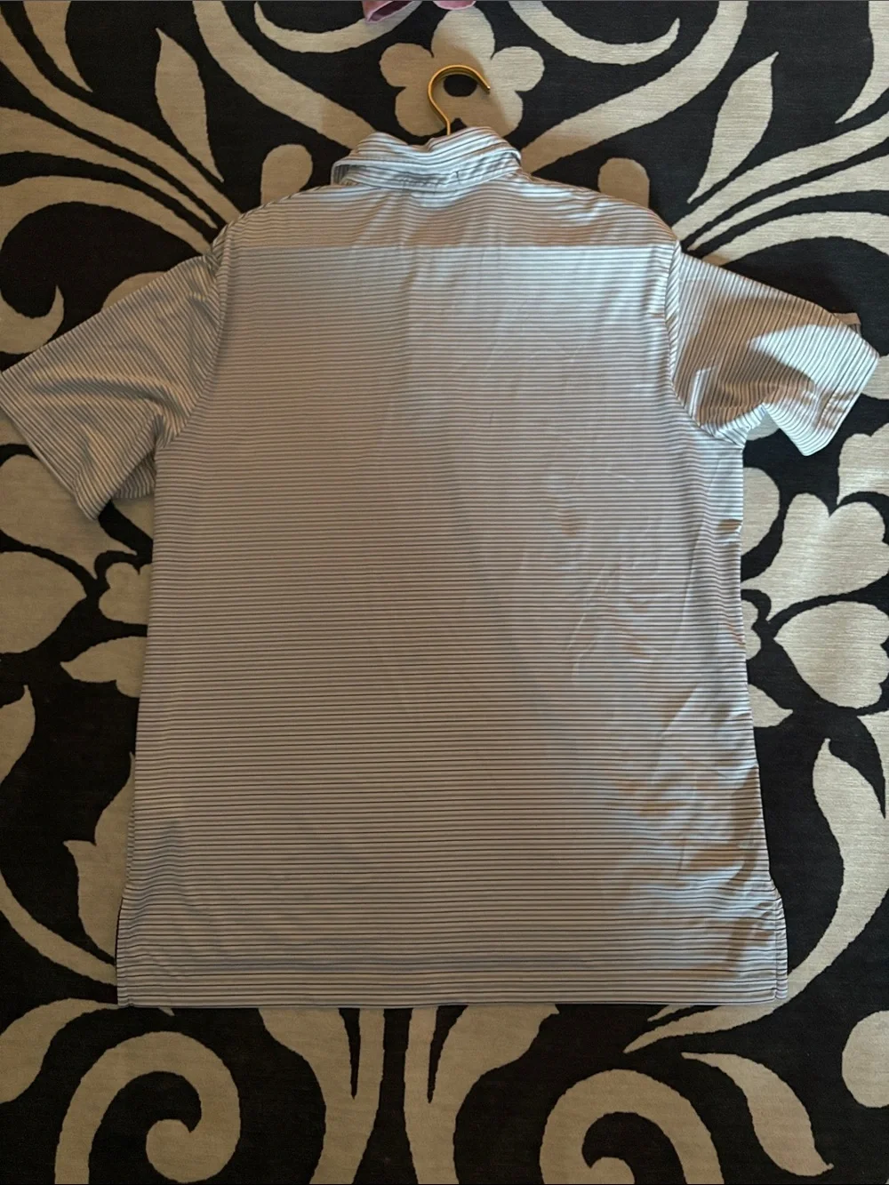 Ralph Lauren Light Blue and White Striped Polo